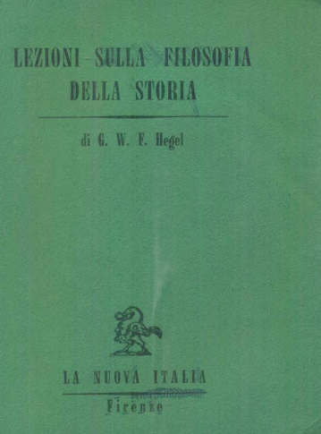 Lezioni sulla filosofia della storia - copertina