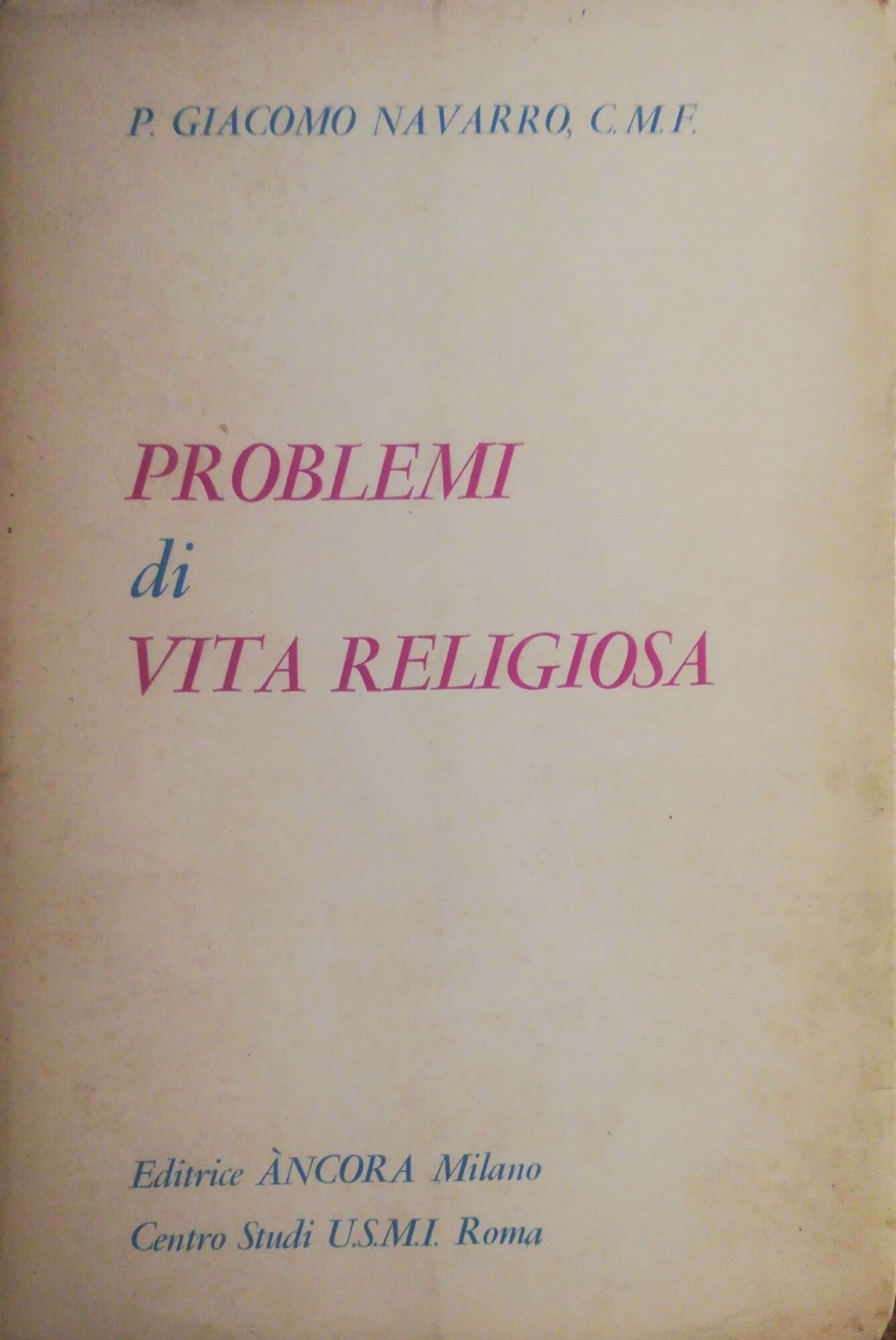 Problemi di vita religiosa - copertina