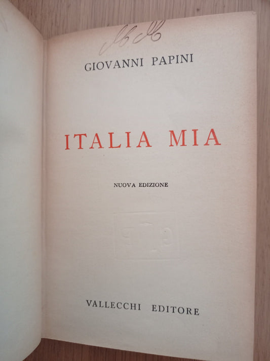 Italia mia - copertina