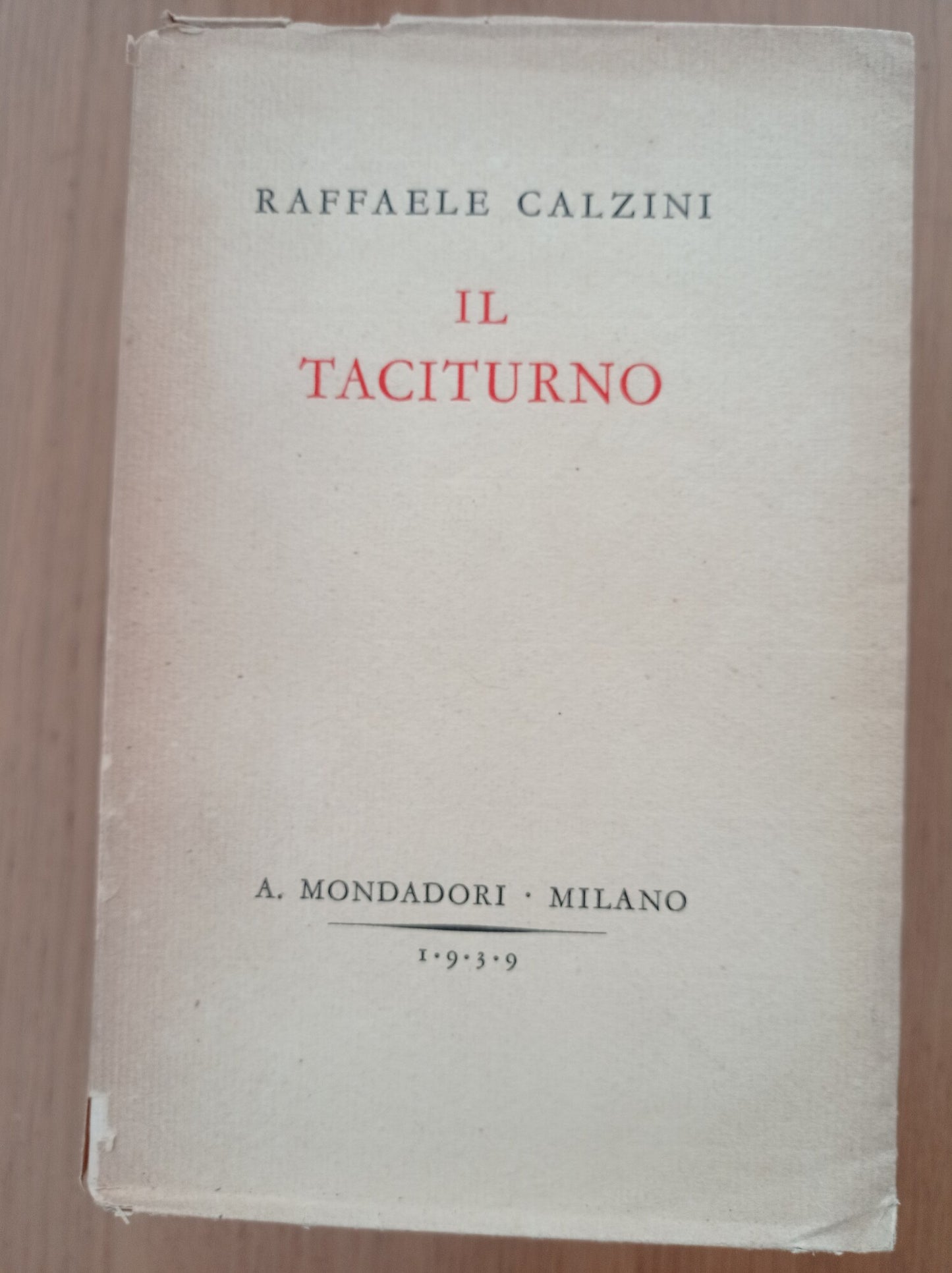 Il taciturno - copertina