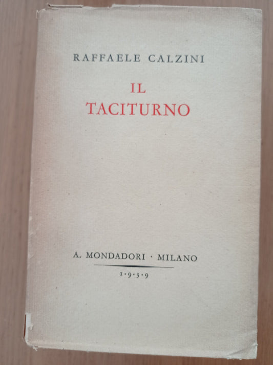 Il taciturno - copertina