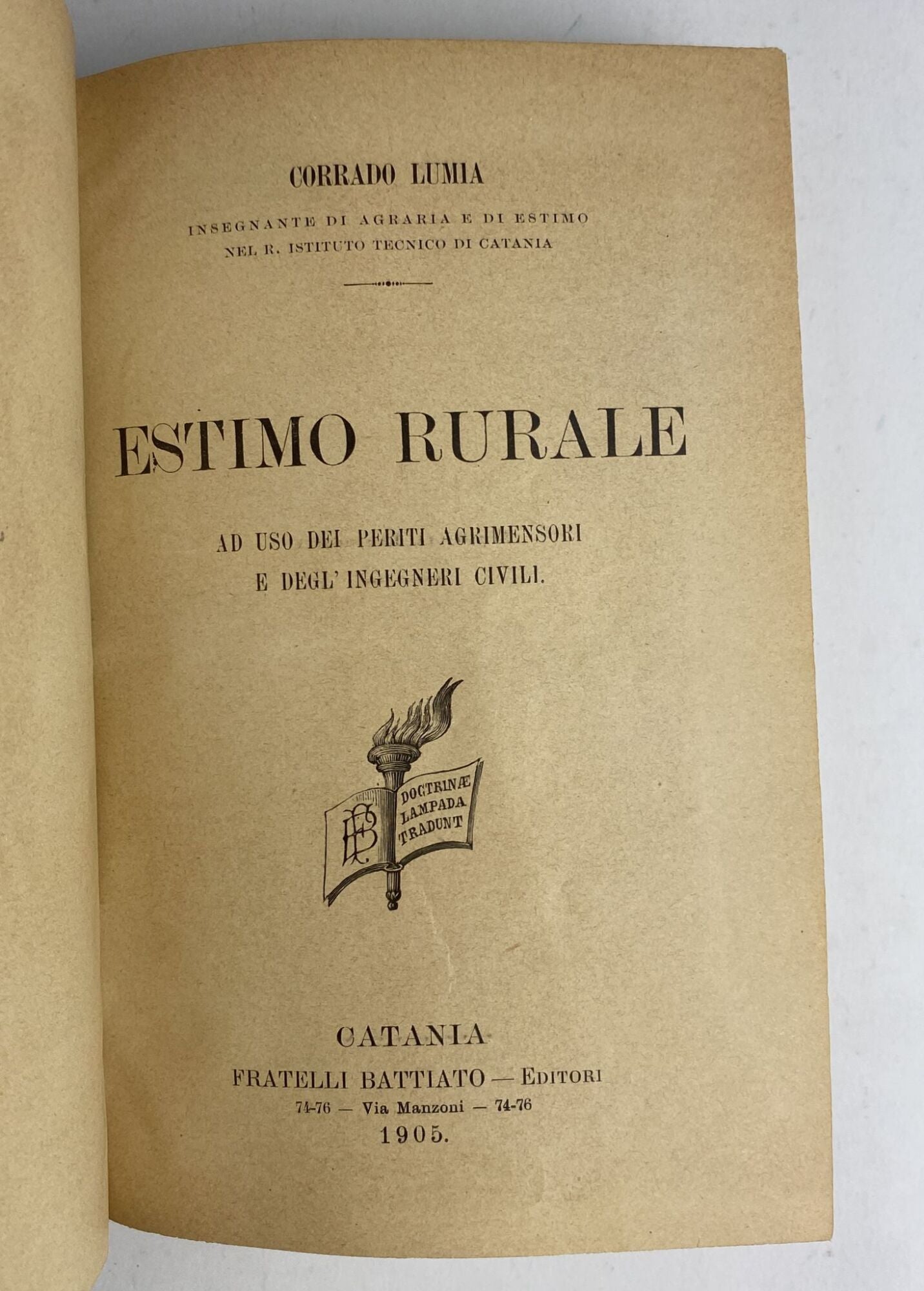Estimo rurale - copertina