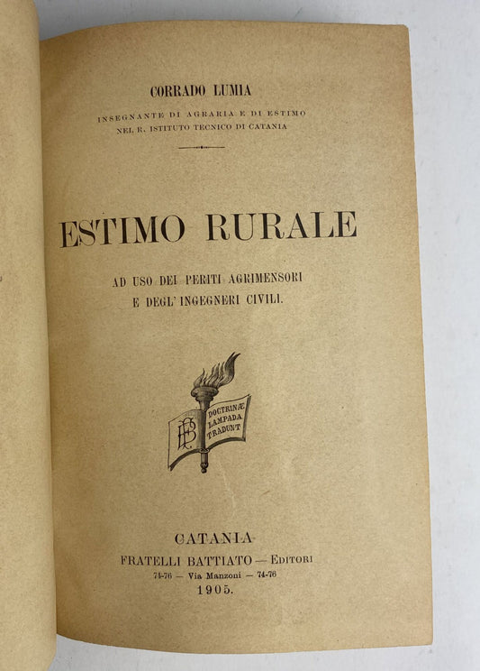 Estimo rurale - copertina