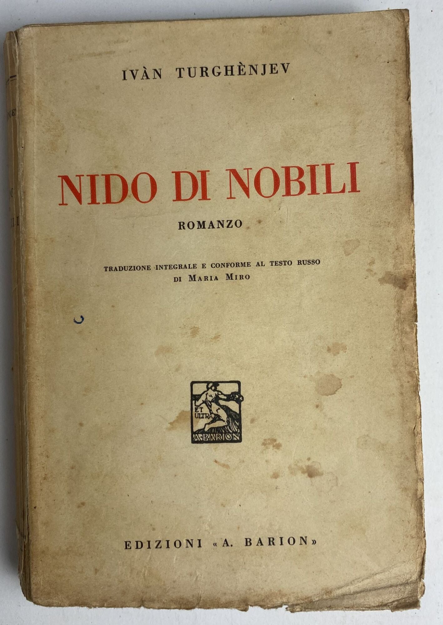 Nido di nobili - copertina