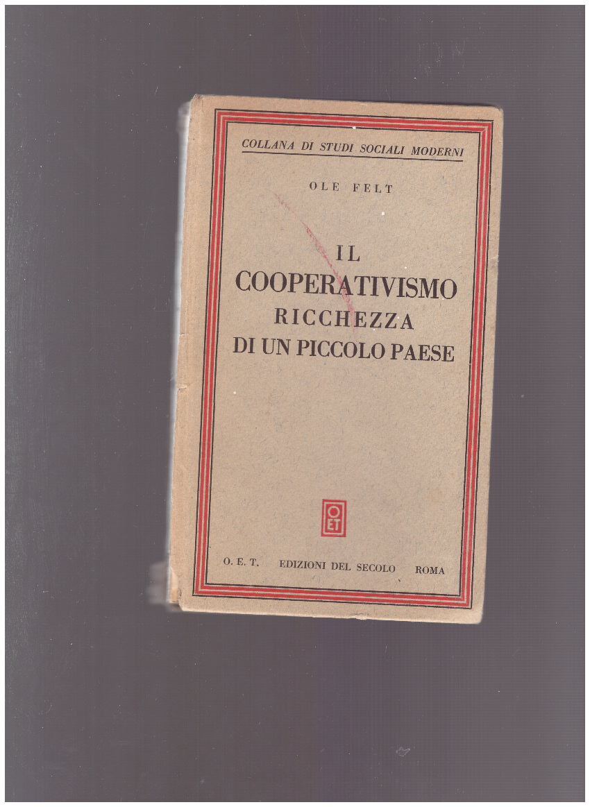 IL COOPERATIVISMO Ricchezza di un piccolo paese - copertina