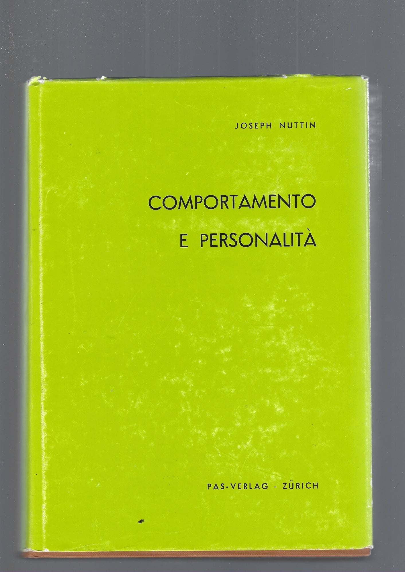 COMPORTAMENTO E PERSONALITA' - copertina