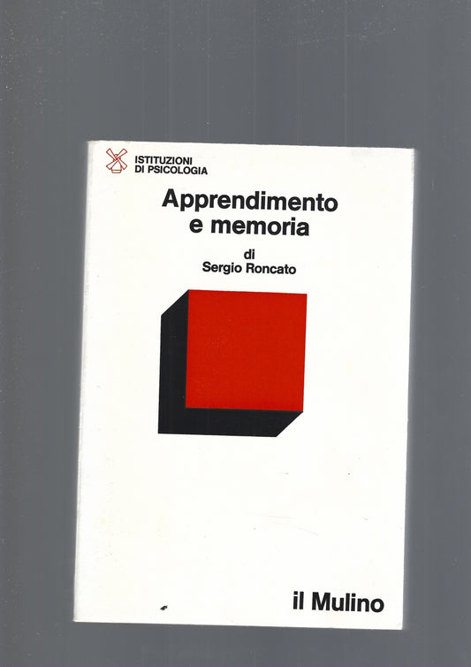 APPRENDIMENTO E MEMORIA - copertina