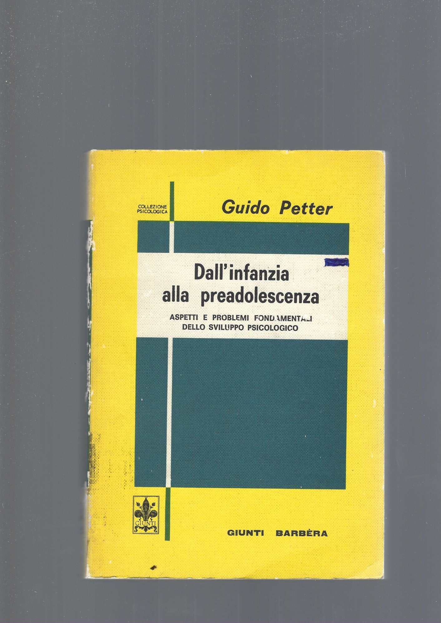 DALL' INFANZIA ALLA PREADOLESCENZA - copertina