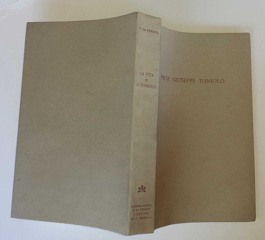 La vita di Giuseppe Toniolo - copertina
