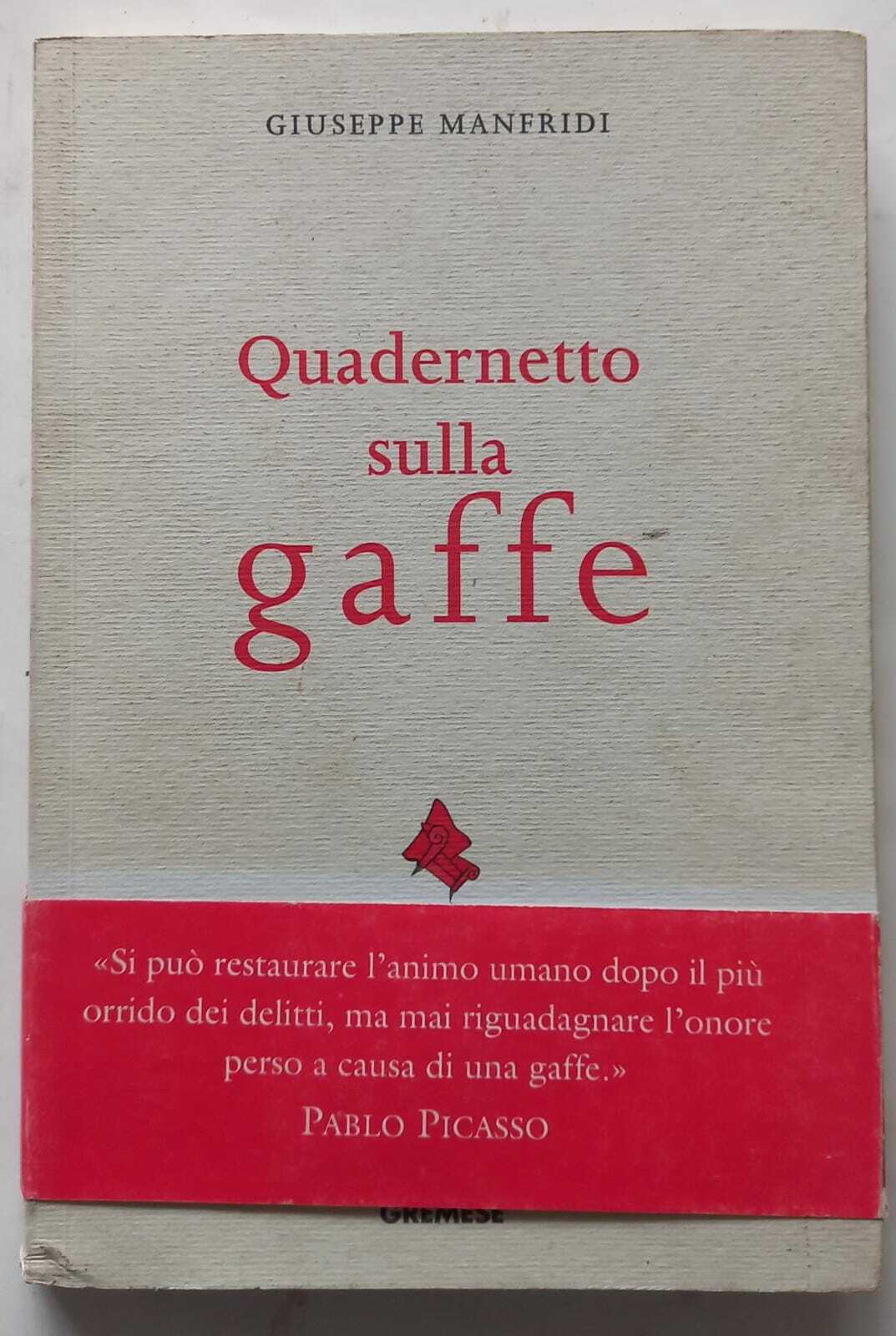 Quadernetto sulla gaffe - copertina