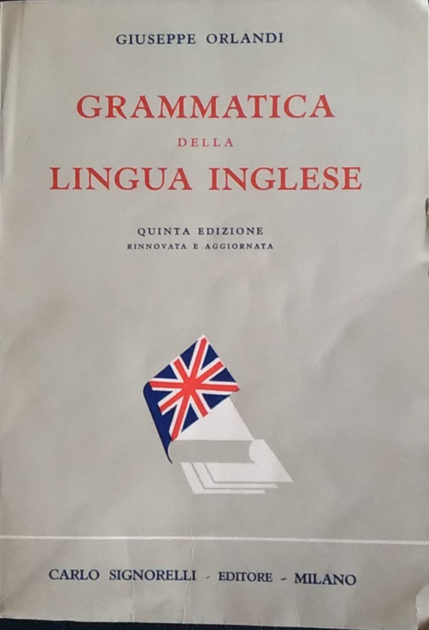 Grammatica della lingua inglese - copertina