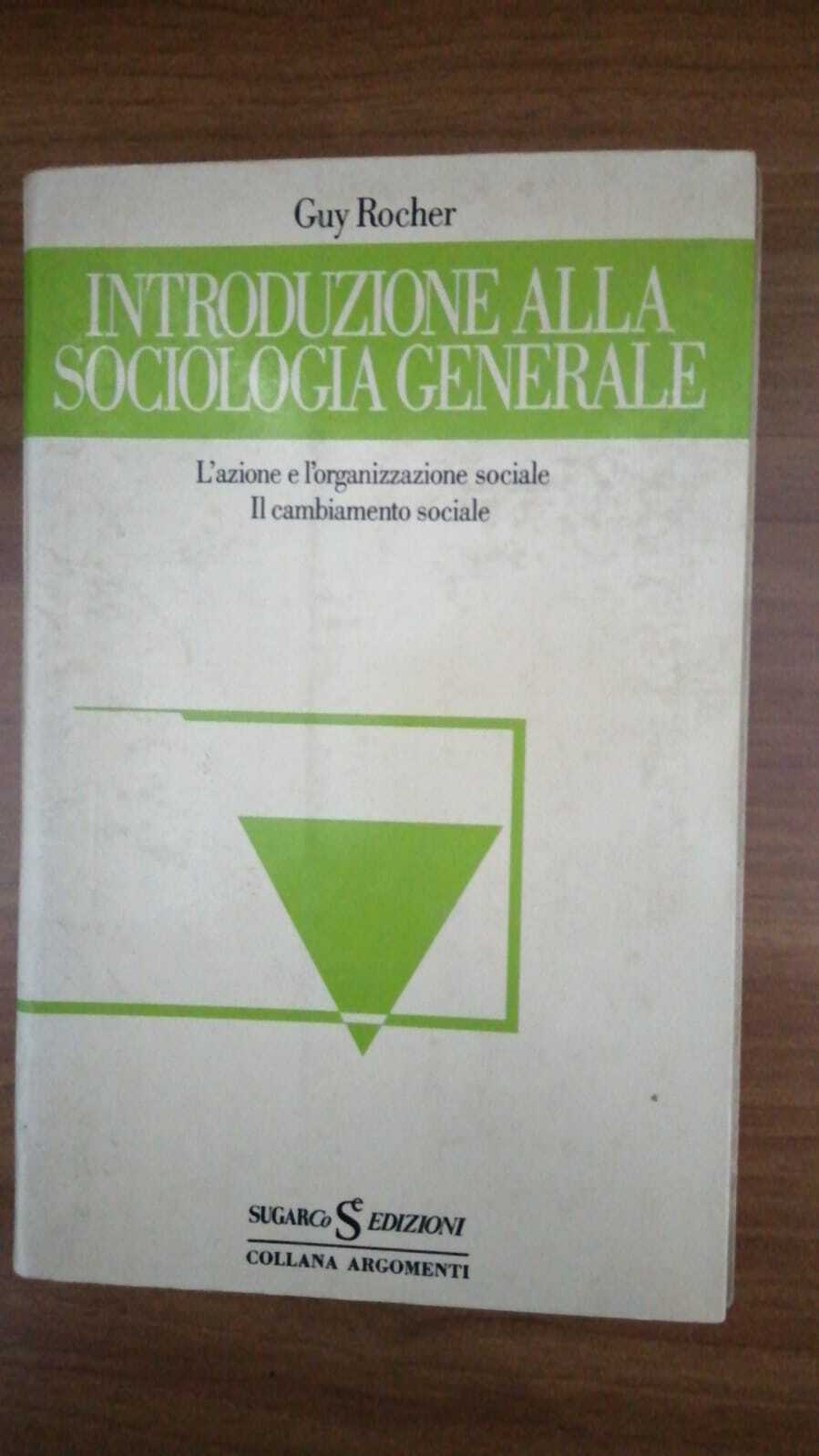 Introduzione alla sociologia generale - copertina