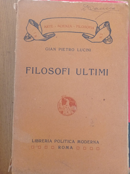 Filosofi ultimi - copertina