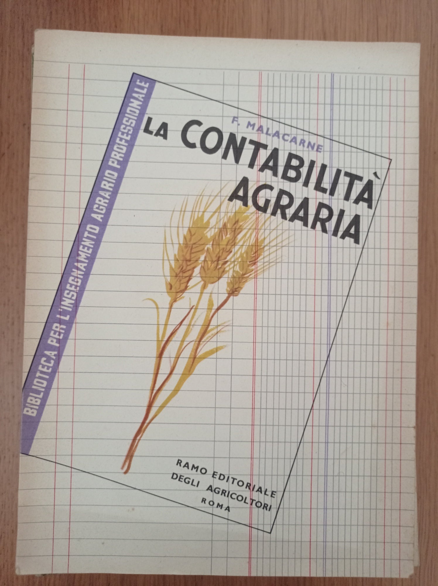La contabilità agraria - copertina