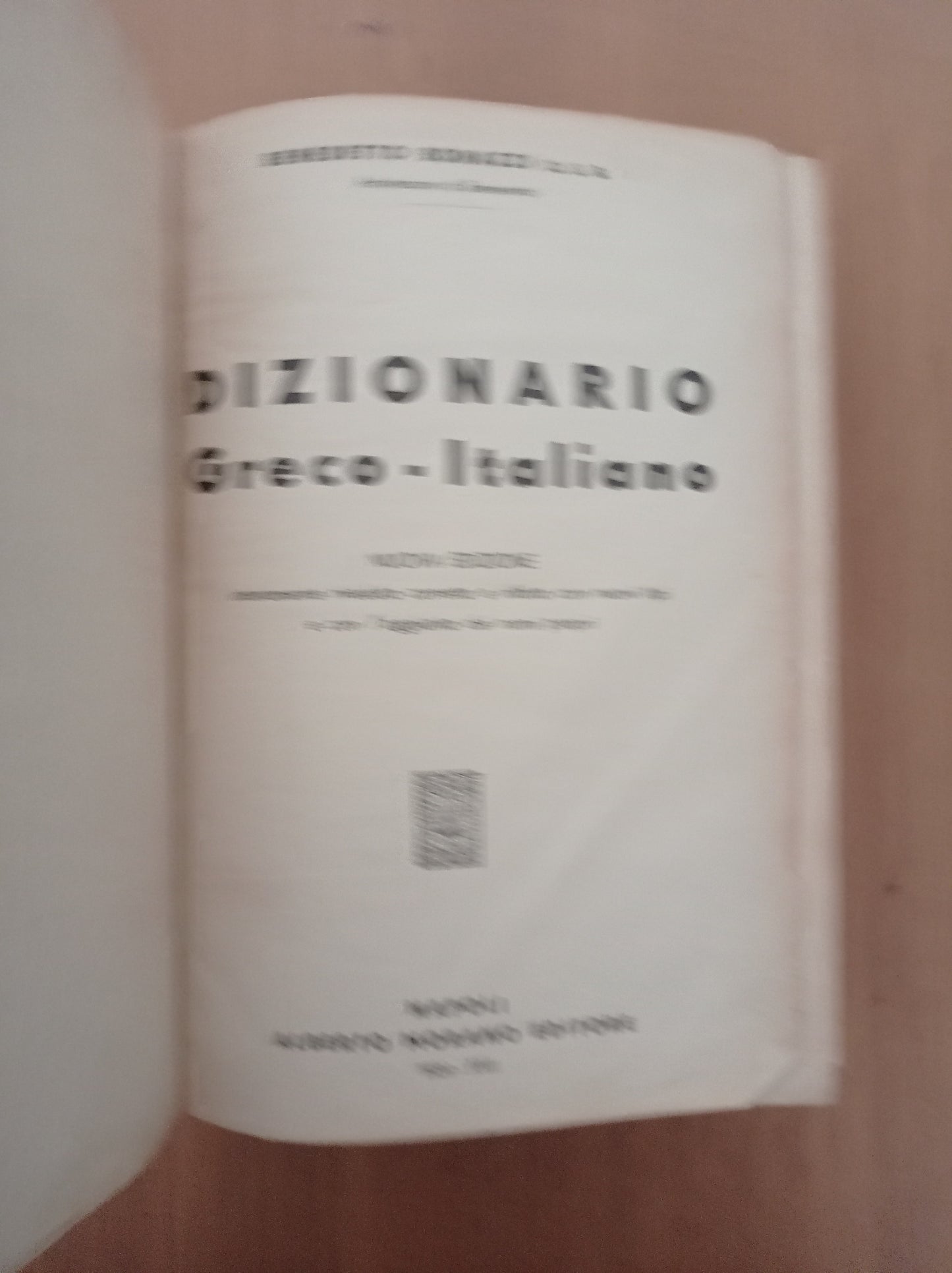 Dizionario Greco - Italiano - copertina