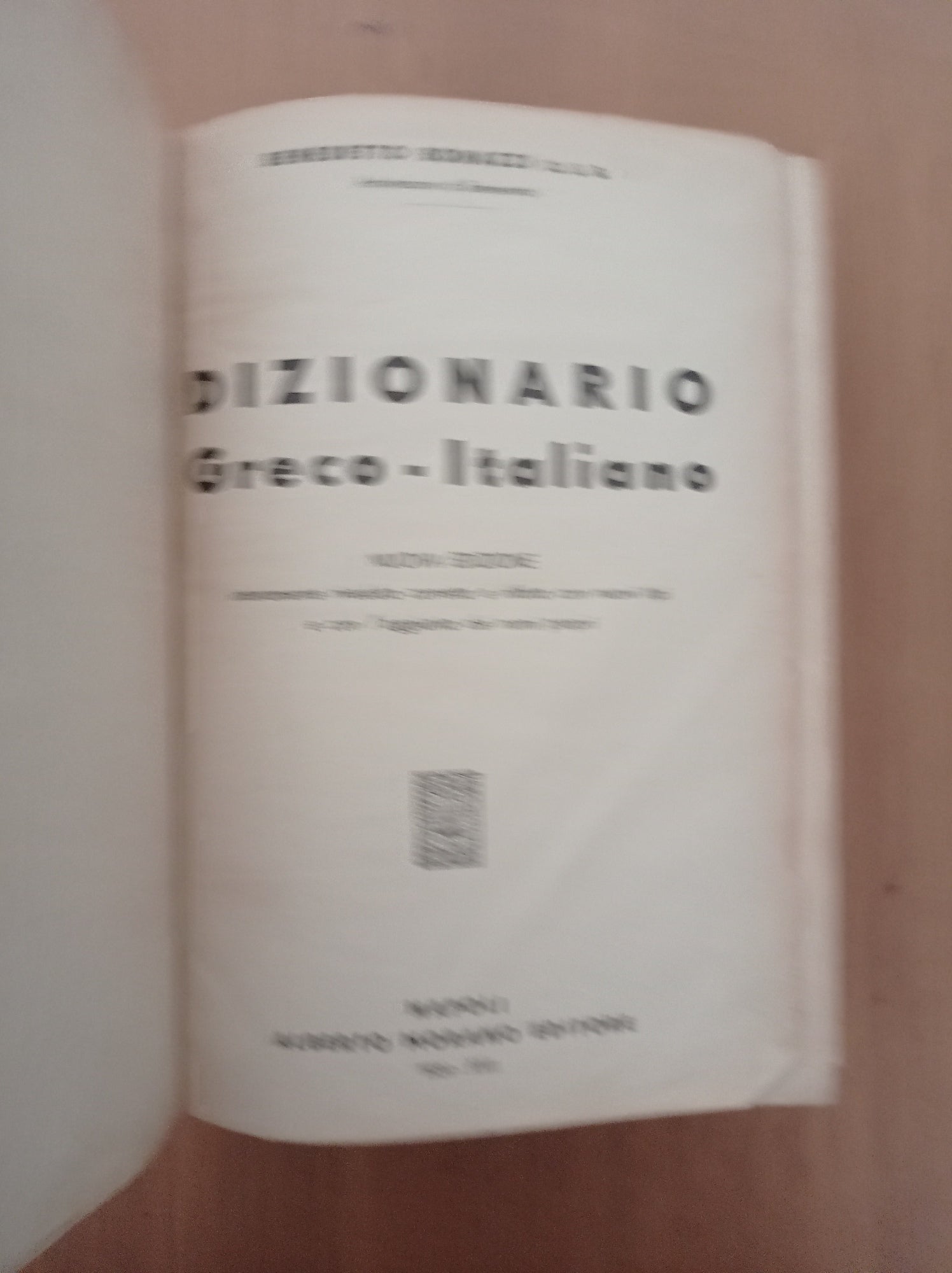 Dizionario Greco - Italiano - copertina