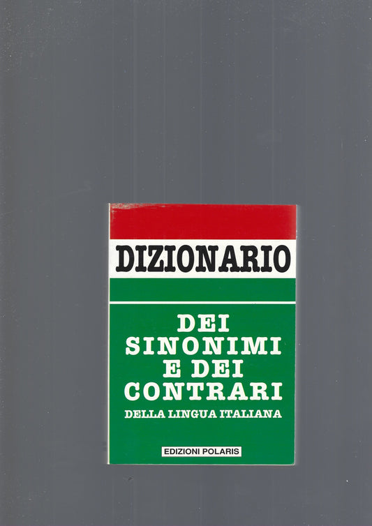DIZIONARIO DEI SINONIMI E DEI CONTRARI - copertina
