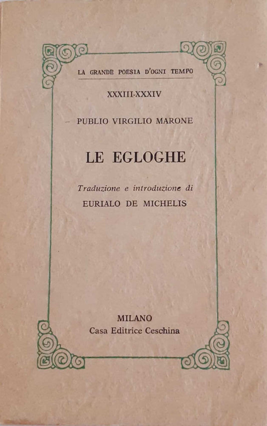 Le egloghe - copertina