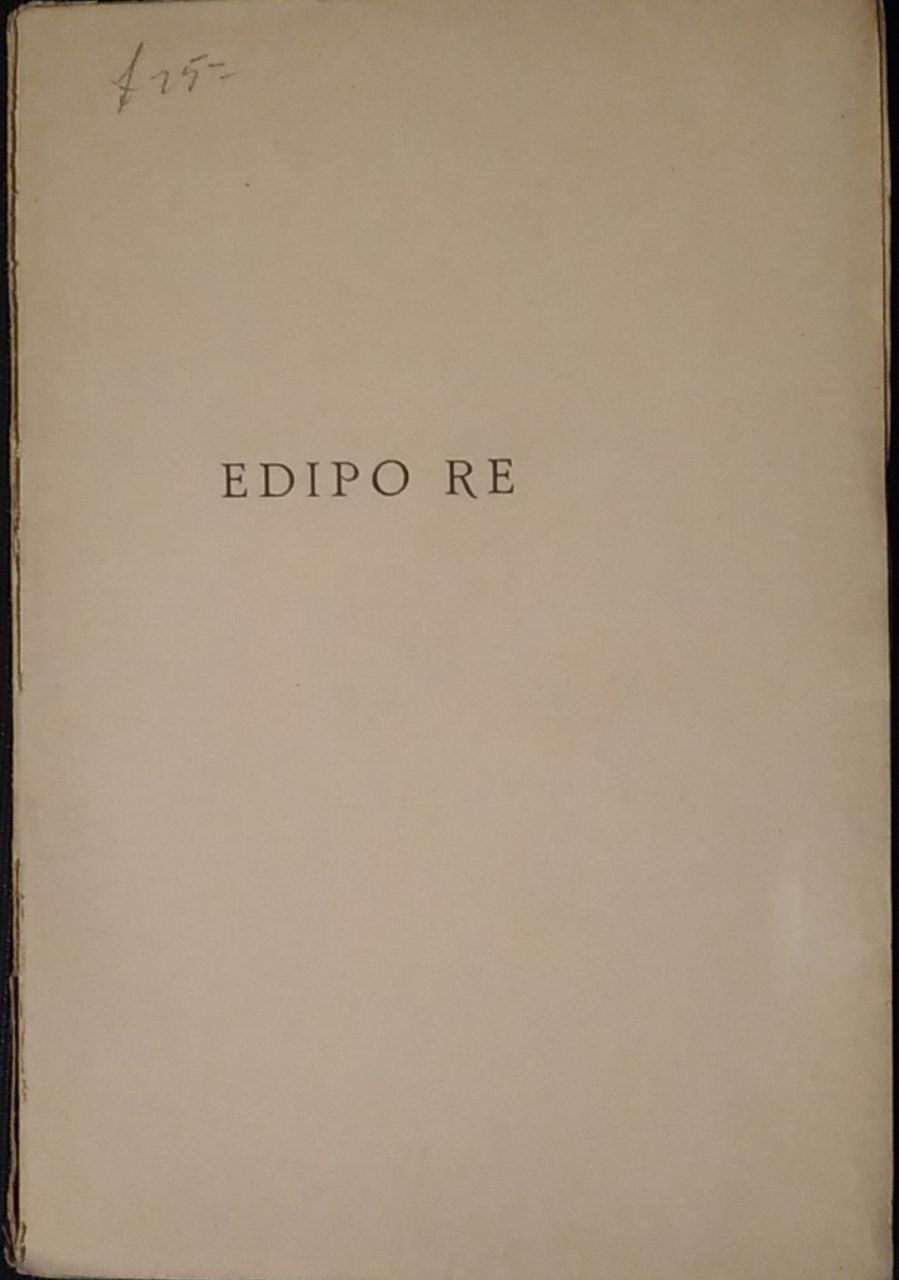 Edipo re - copertina