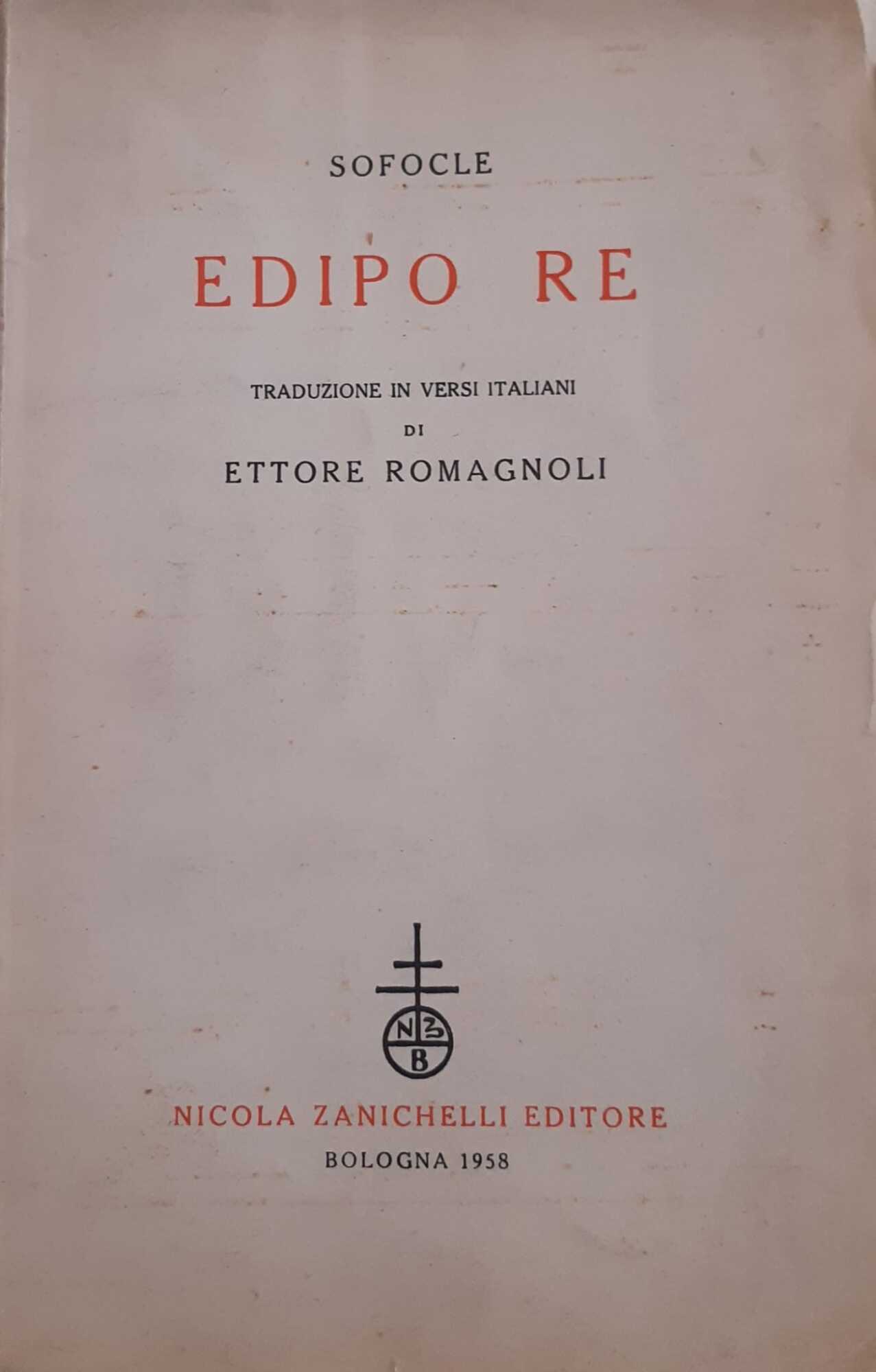 Edipo re - copertina