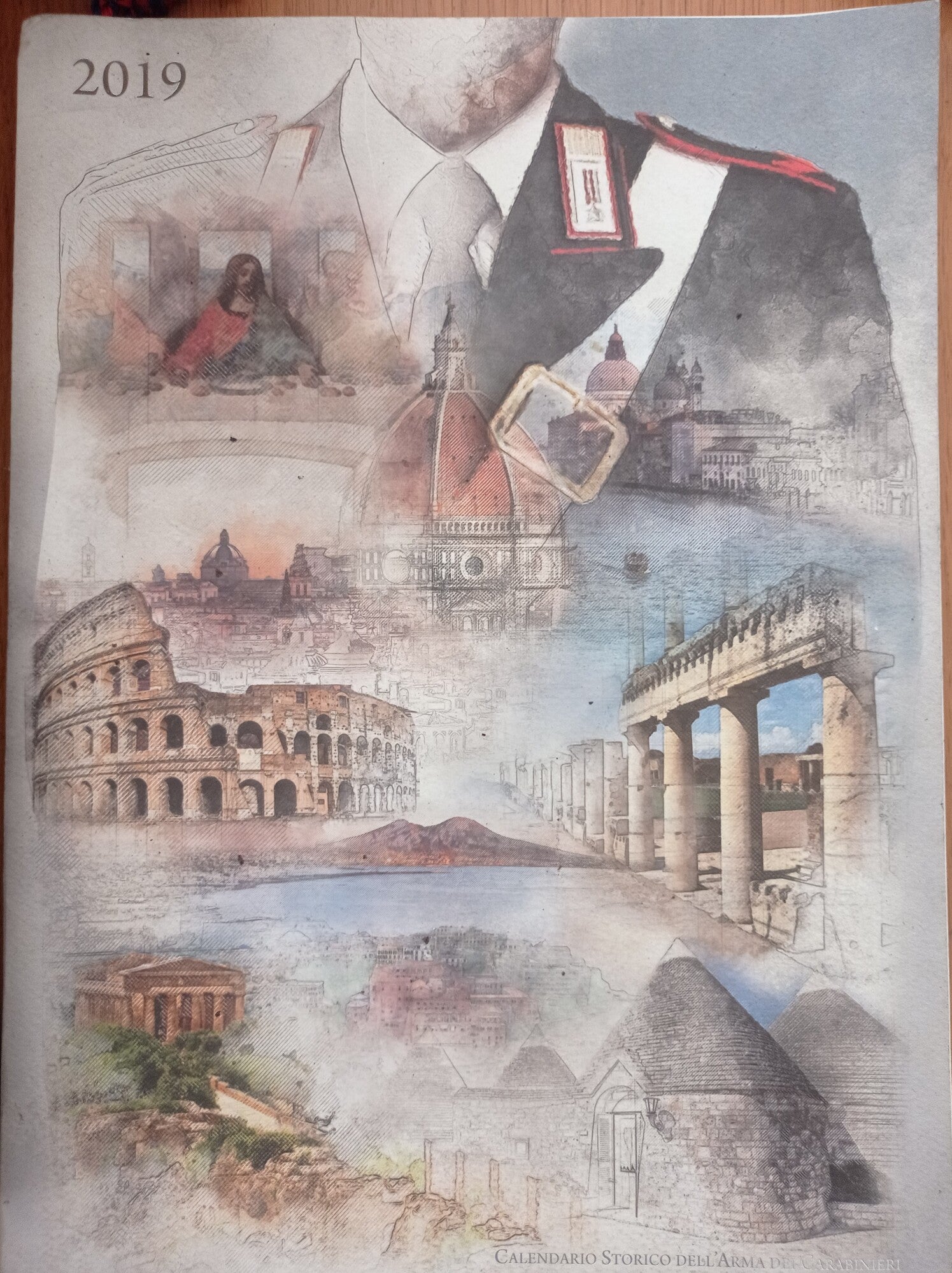 Calendario storico dell'Arma dei Carabinieri - copertina