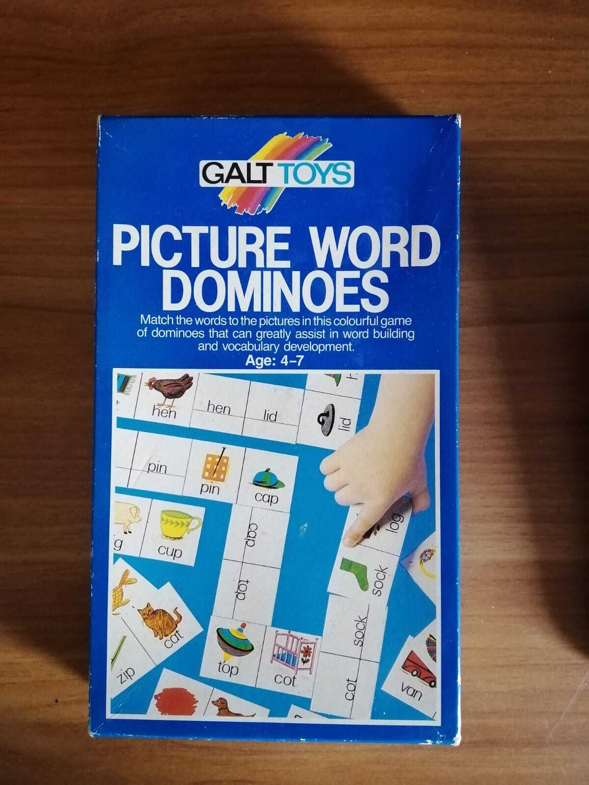 Galt Toys Picture Word Dominoes  ( Vintage ) - copertina