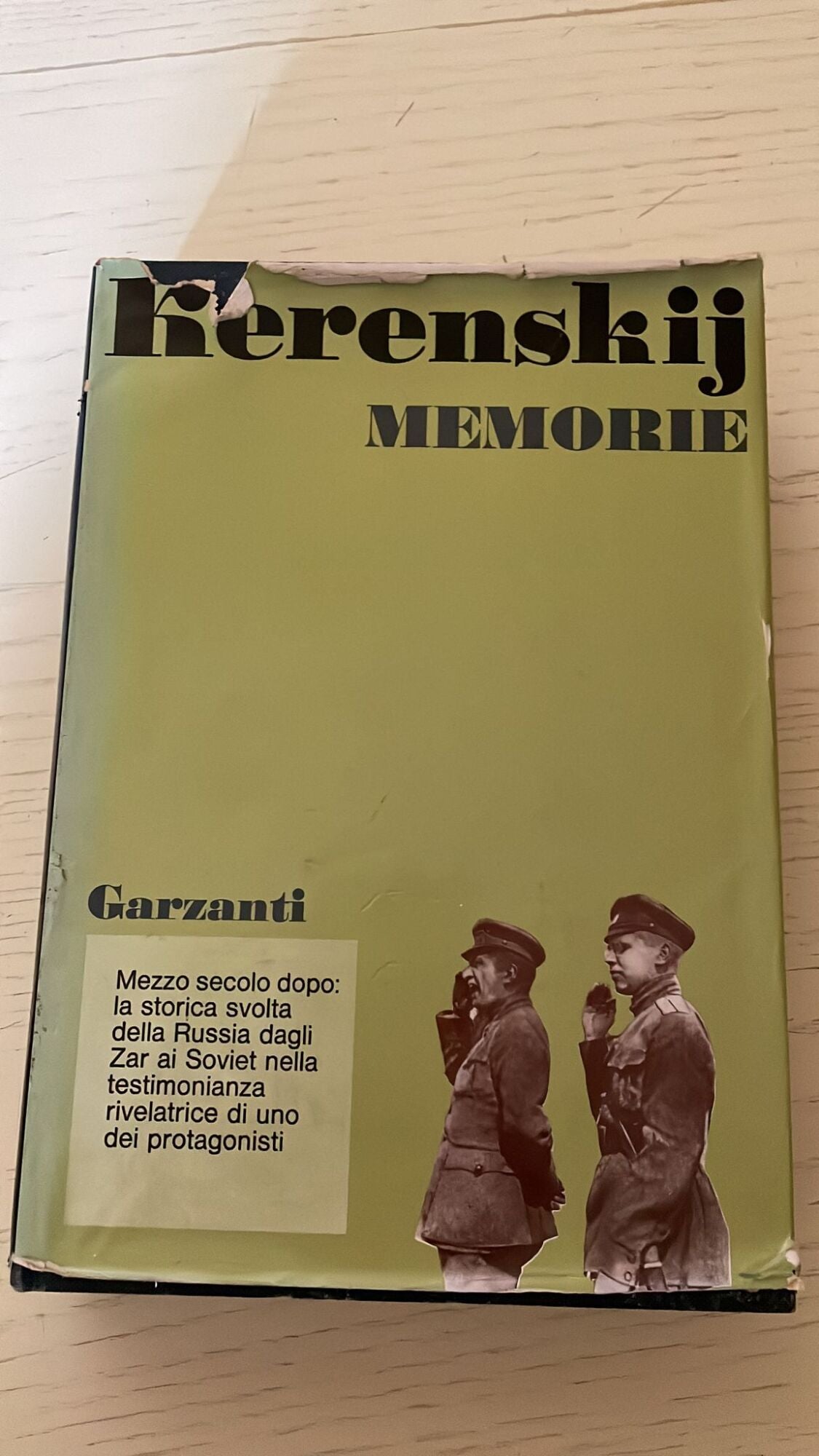 Memorie - La Russia alla svolta della storia - copertina