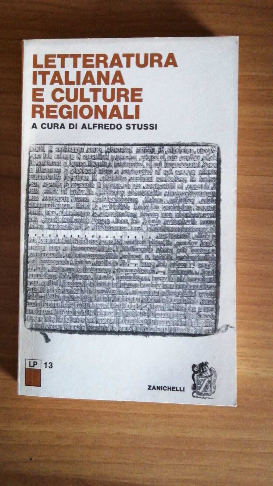 Letteratura italiana e culture regionali - copertina