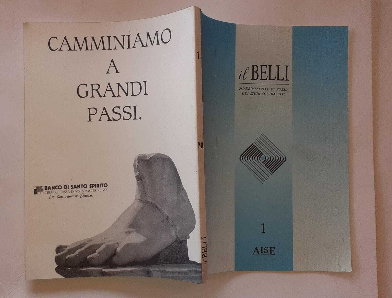 Il Belli. Quadrimestrale di poesia e di studi sui dialetti. N.1 - copertina
