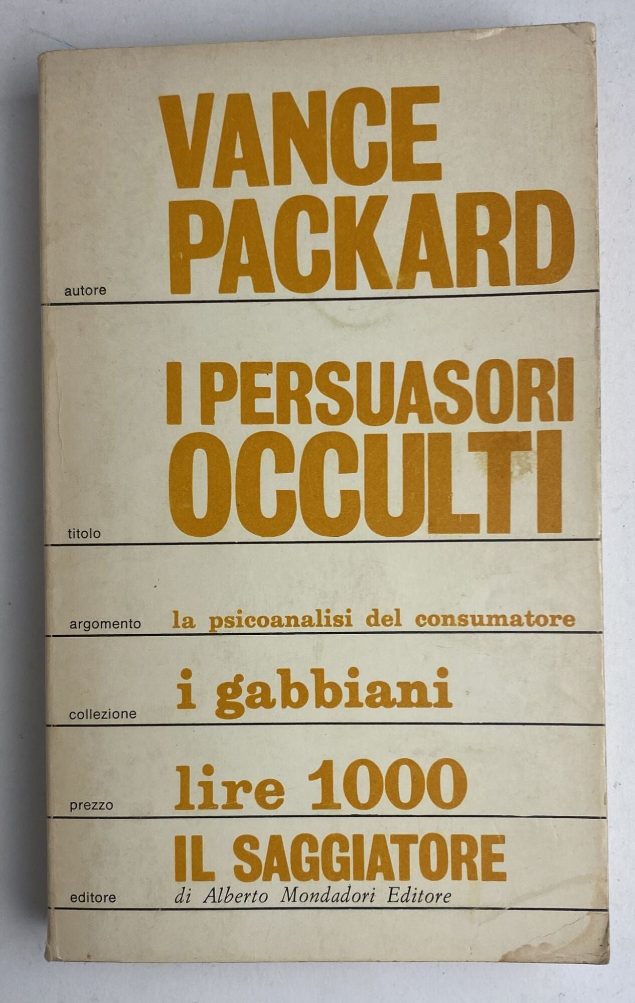 I persuasori occulti - copertina