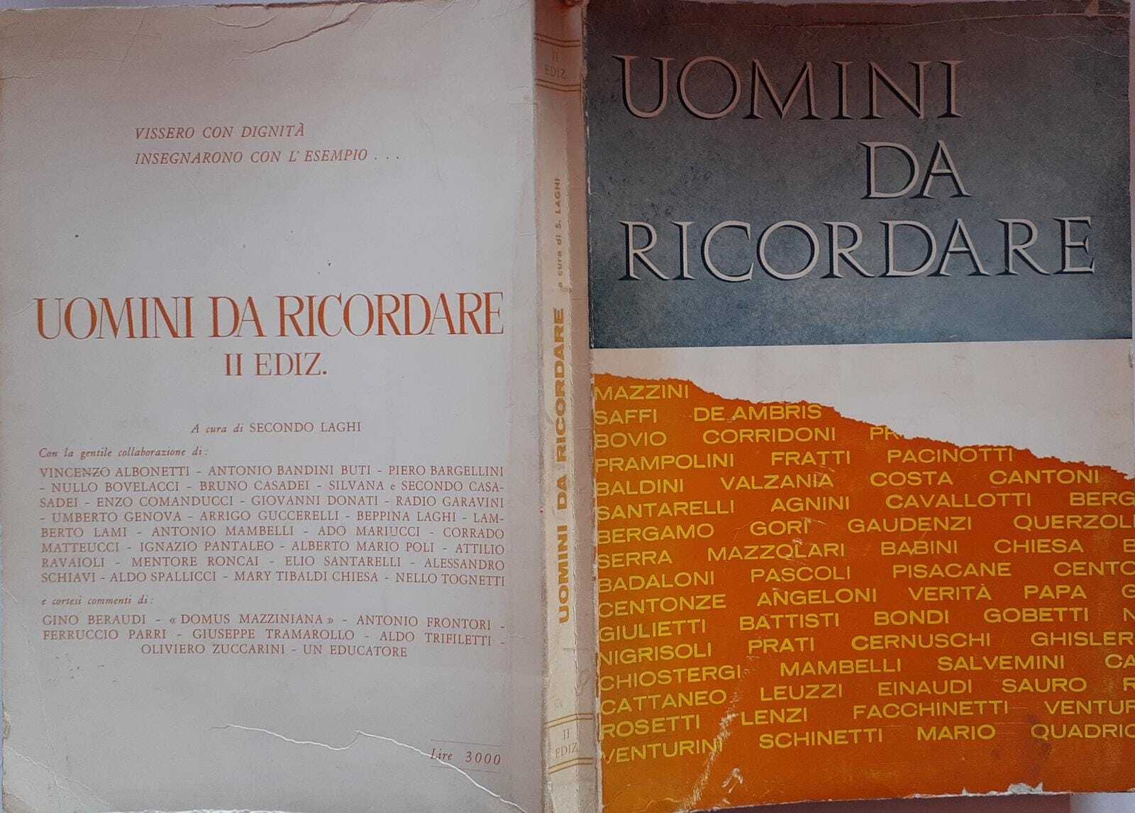 Uomini da ricordare - copertina