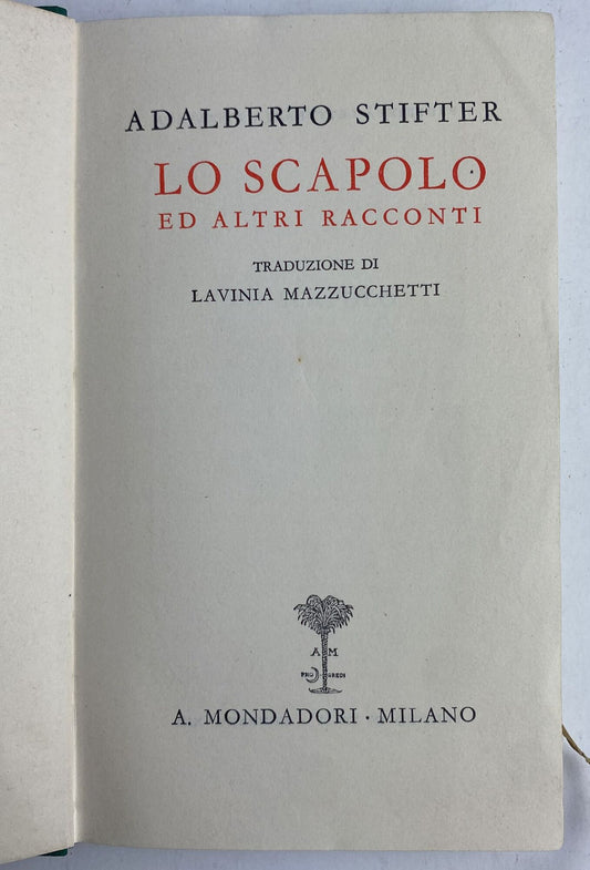 Lo scapolo ed altri racconti - copertina