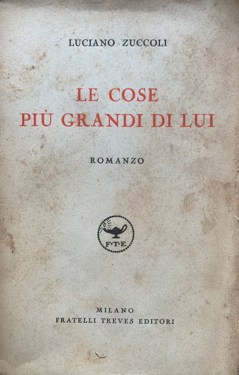 Le cose più grandi di lui - copertina