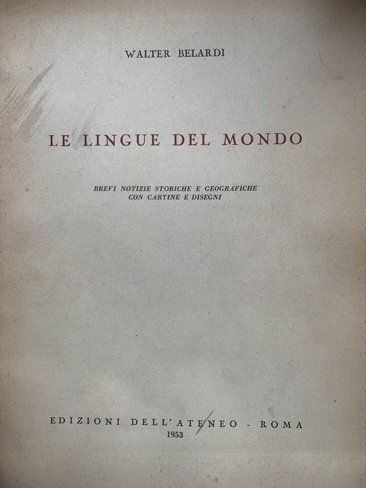 Le lingue del mondo - copertina
