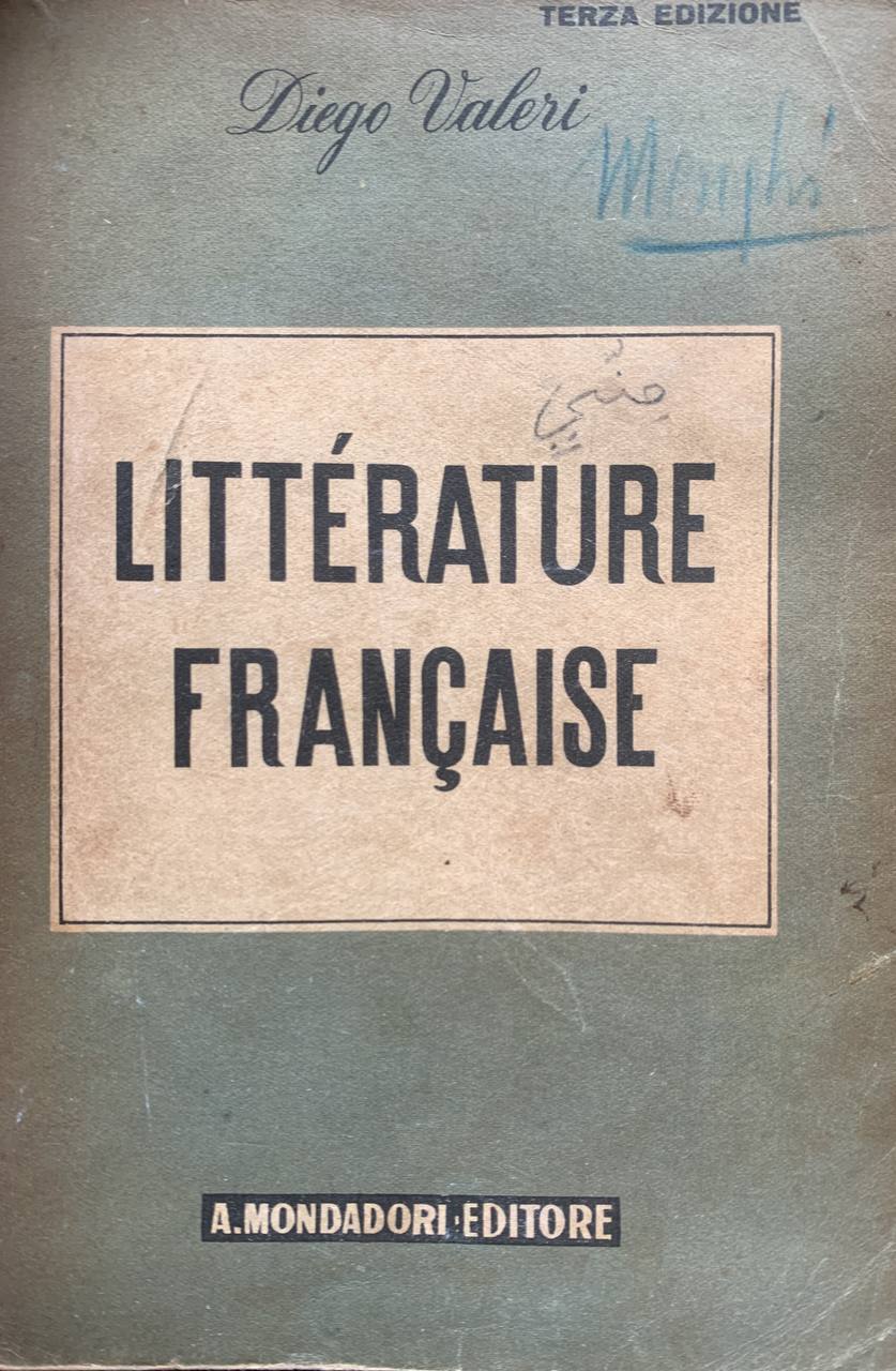 Litterature francaise - copertina