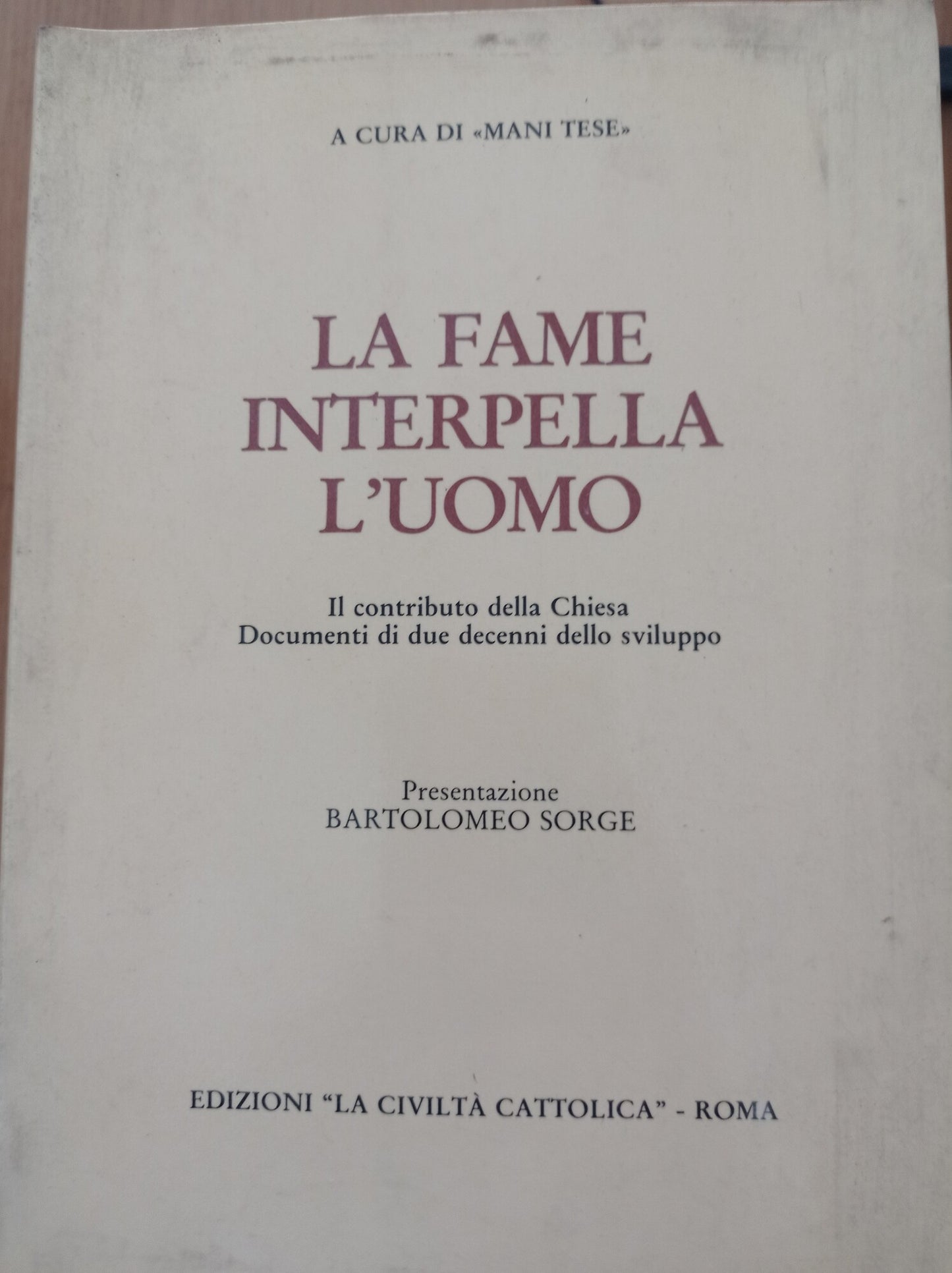 La fame interpella l'uomo - copertina