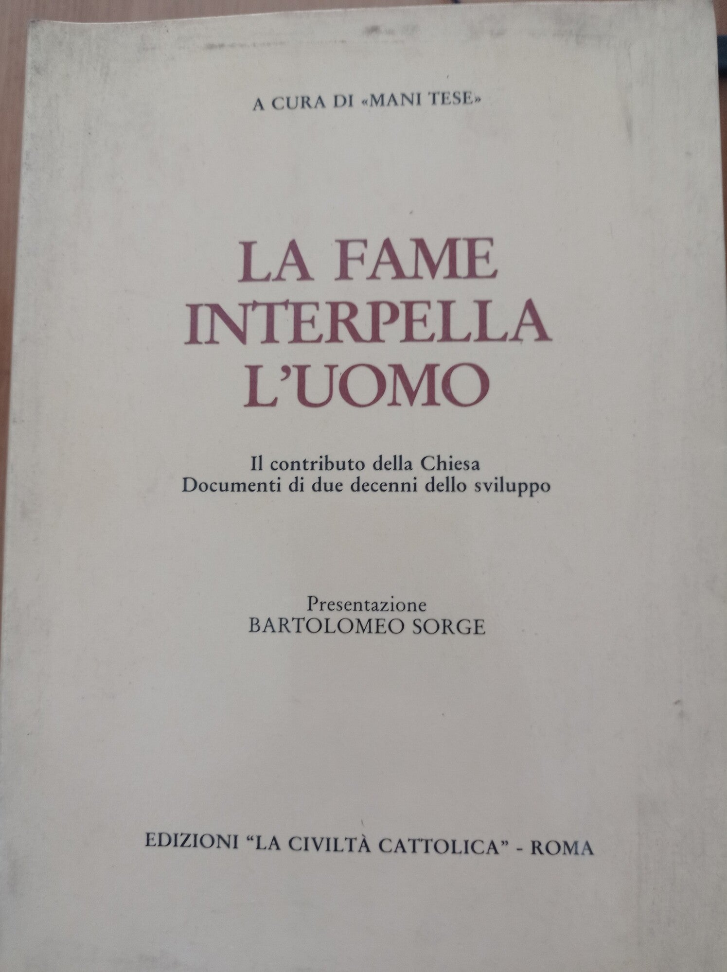 La fame interpella l'uomo - copertina