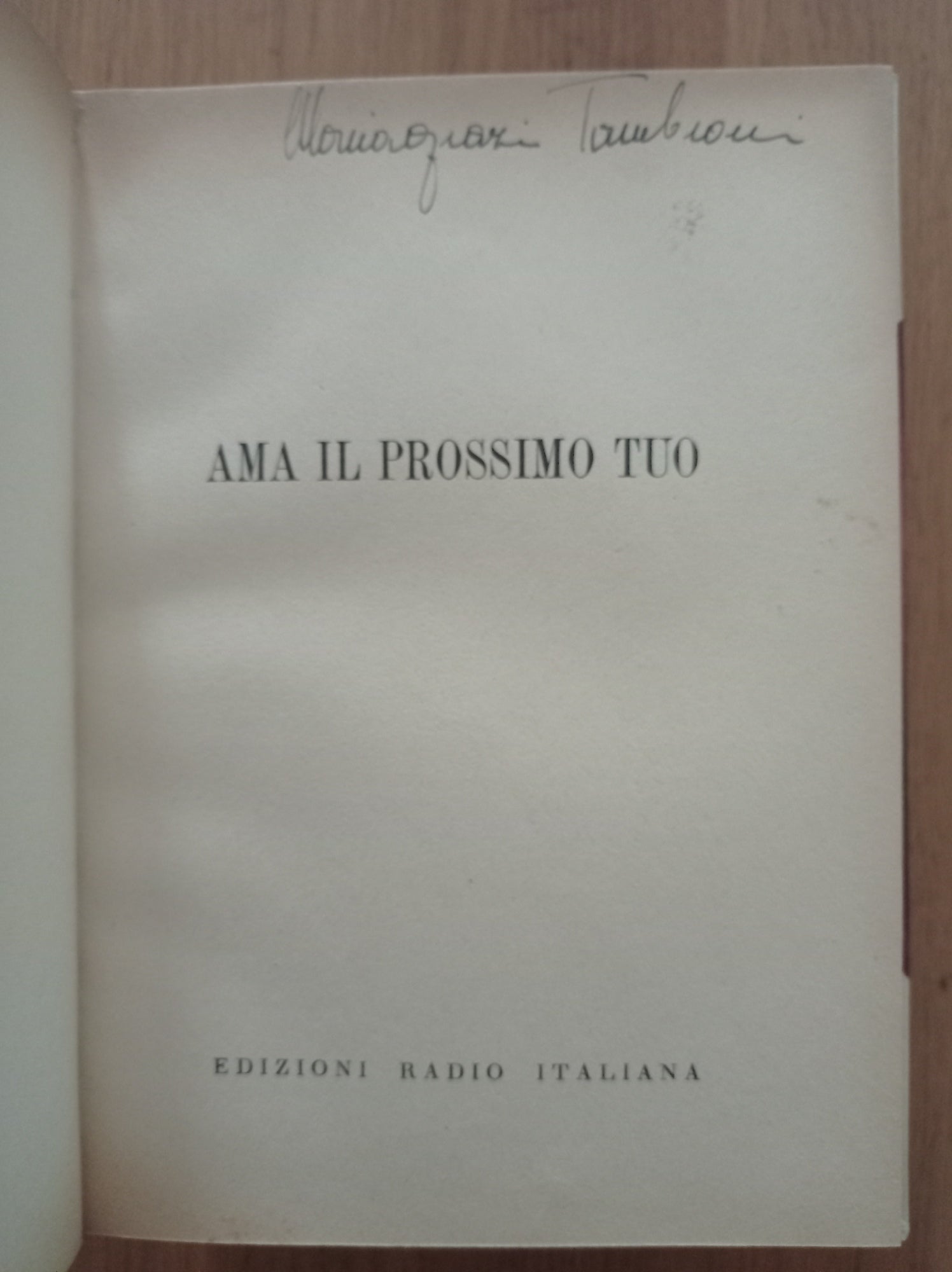 Ama il prossimo tuo - copertina