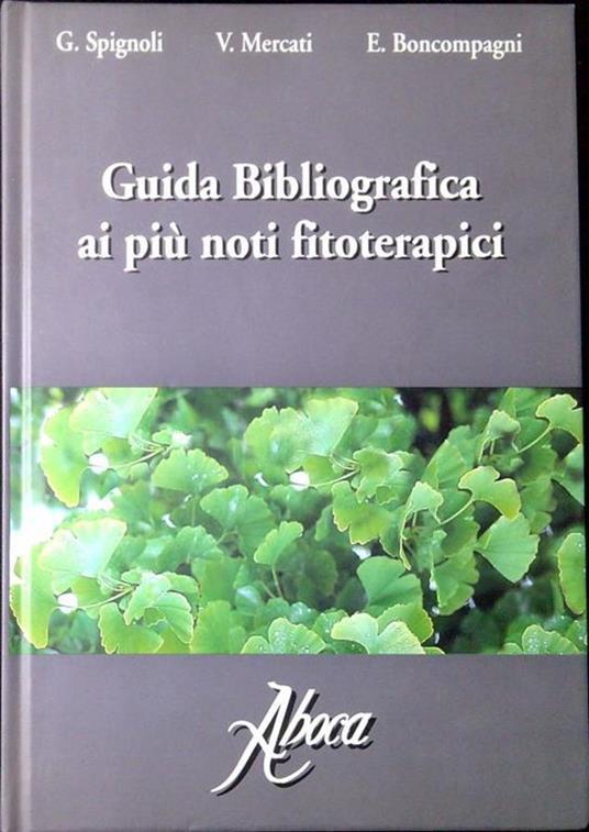 Guida bibliografica ai più noti fitoterapici - copertina