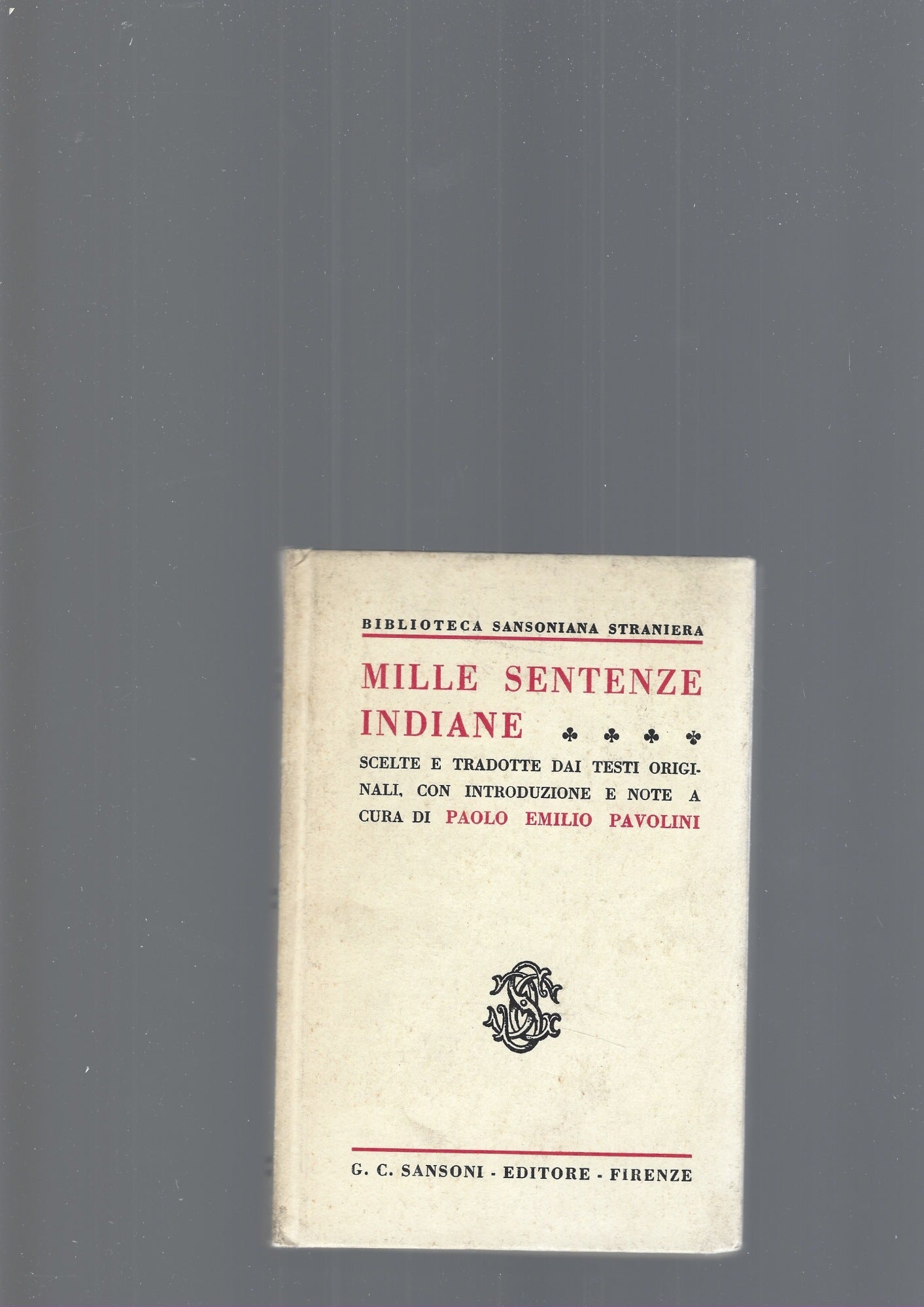 MILLE SENTENZE INDIANE - copertina
