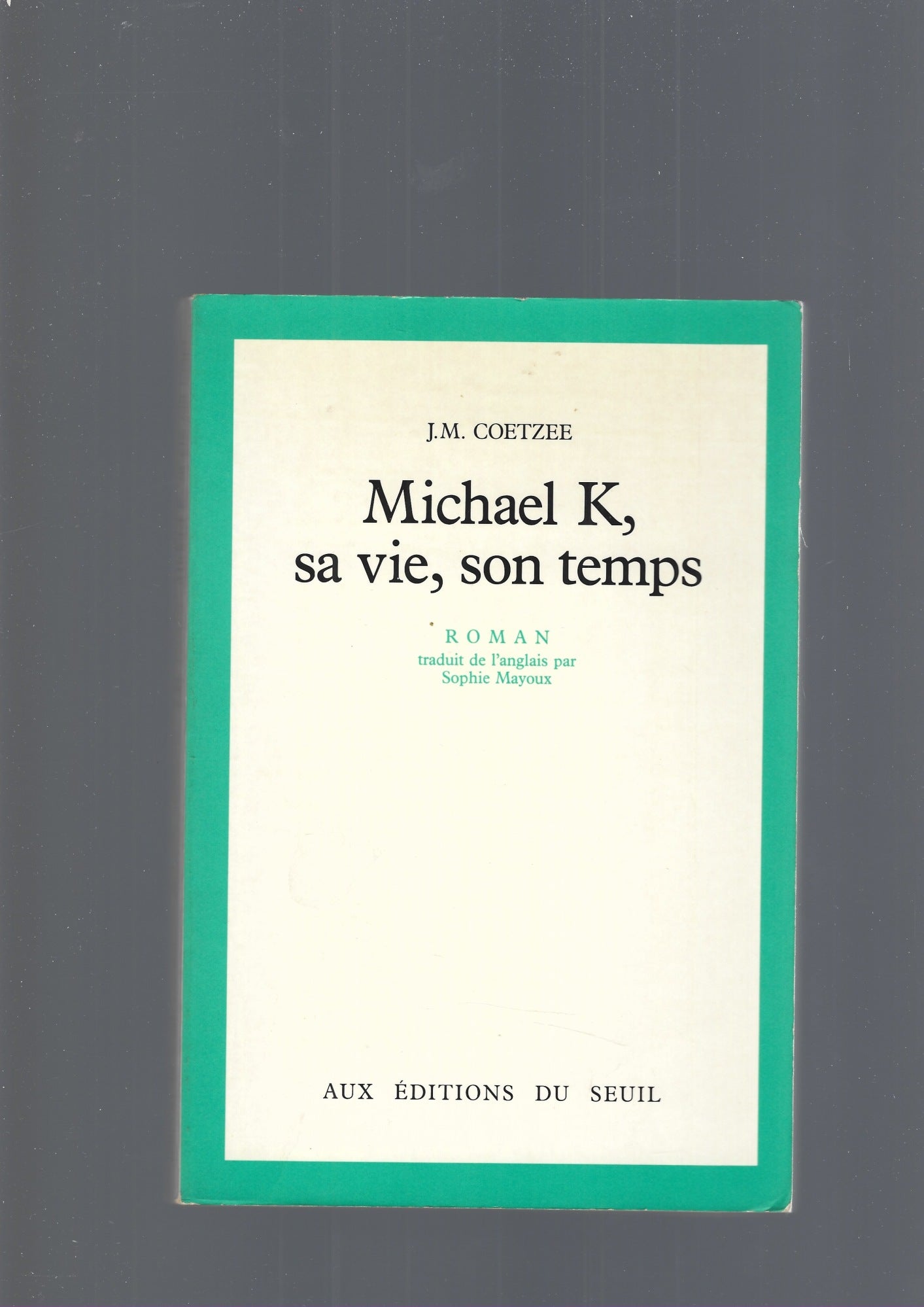 Michael K, sa vie, son temps - copertina