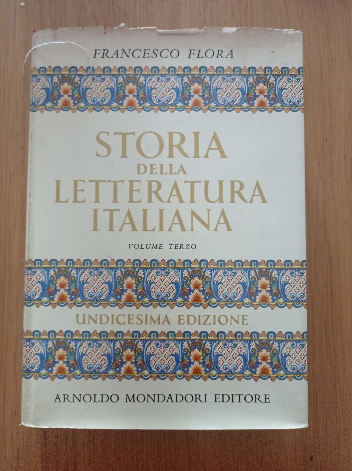 Storia della letteratura italiana Vol. III - copertina
