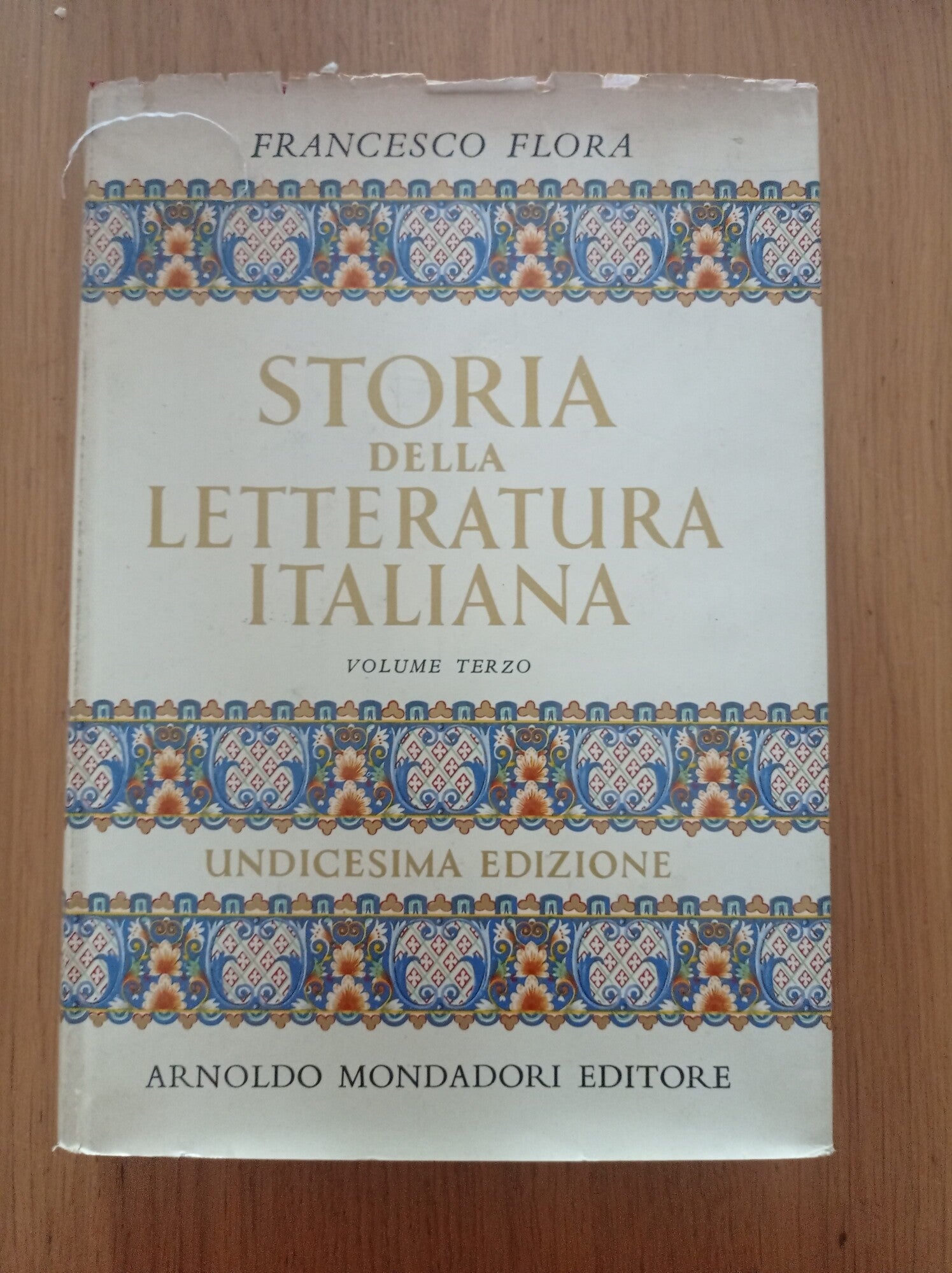 Storia della letteratura italiana Vol. III - copertina