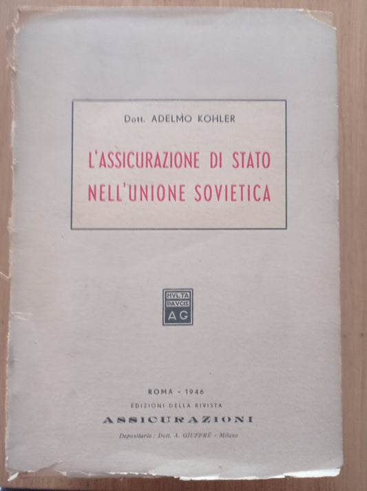 L' assicurazione di Stato nell'Unione Sovietica - copertina