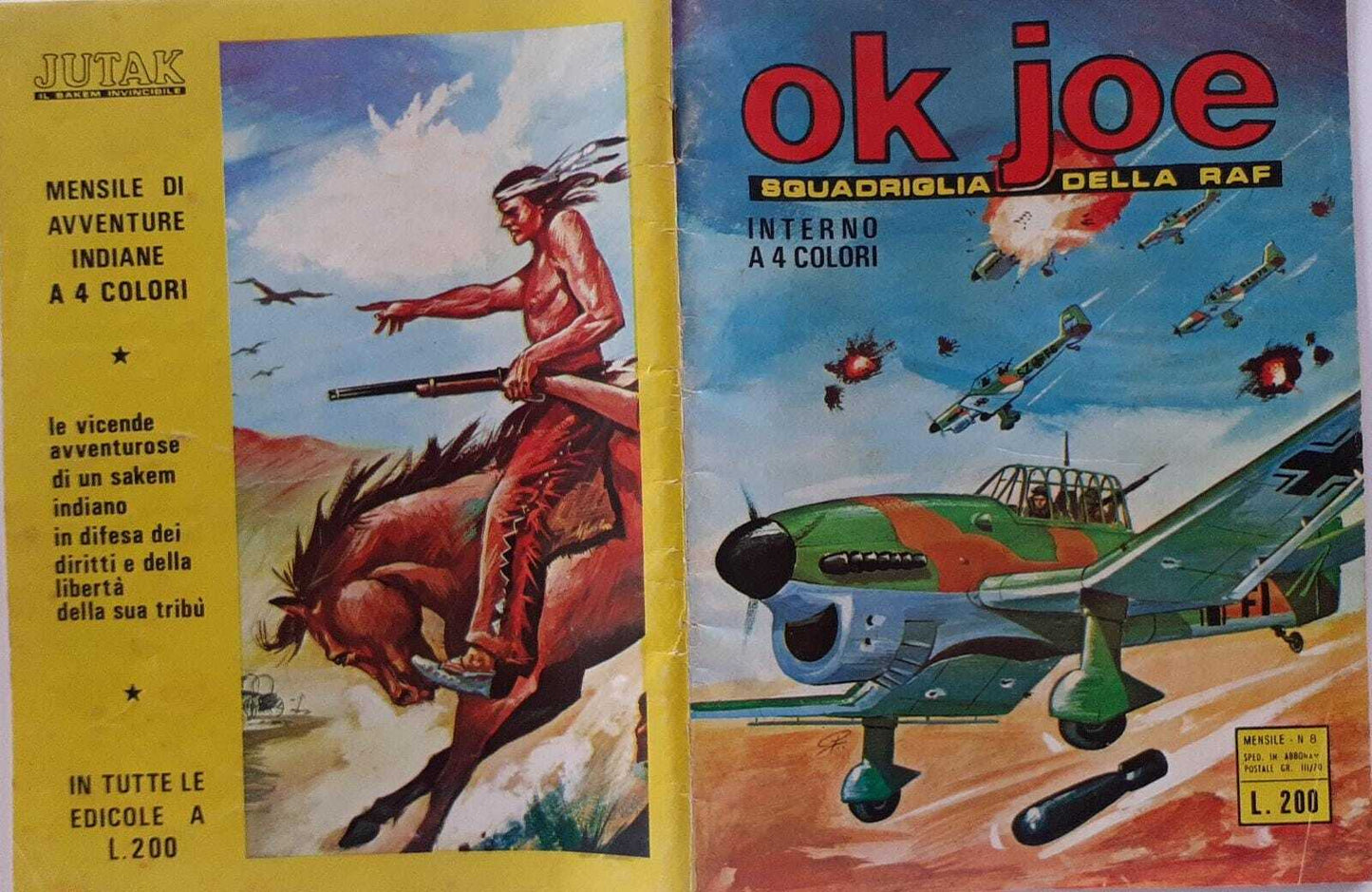 Ok Joe sqadriglia della Raf. Mensile N.8 - copertina