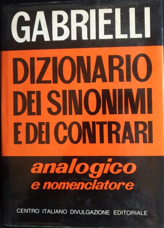 Dizionario dei sinonimi e contrari - copertina