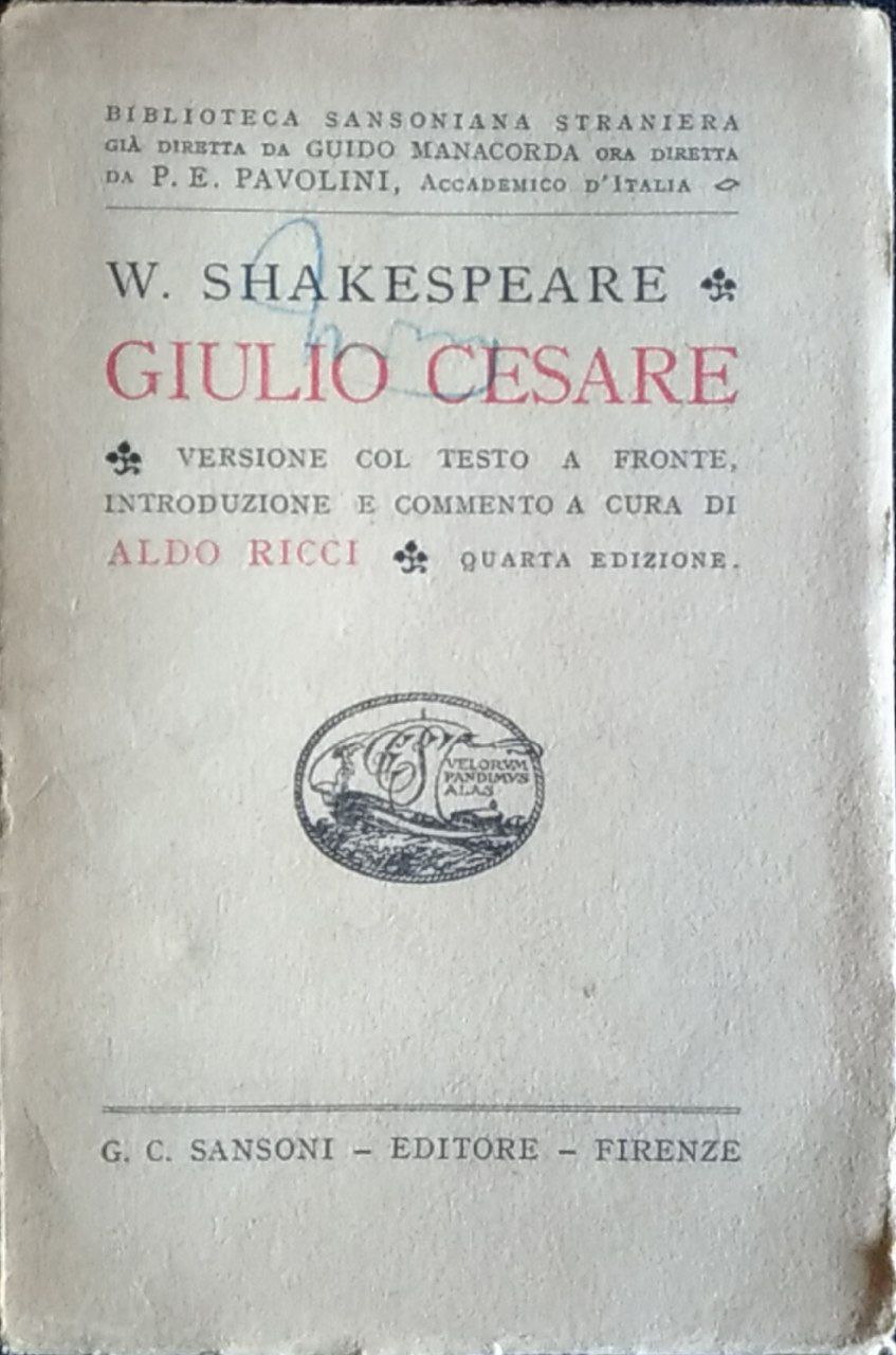 Giulio Cesare - copertina