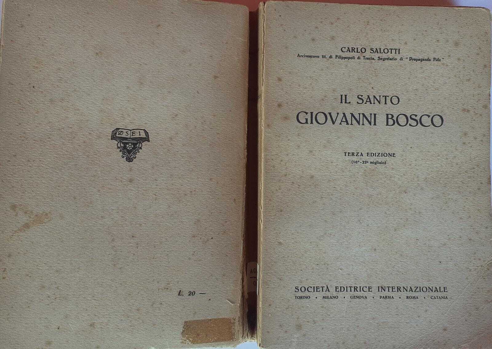 Il Santo Giovanni Bosco - copertina