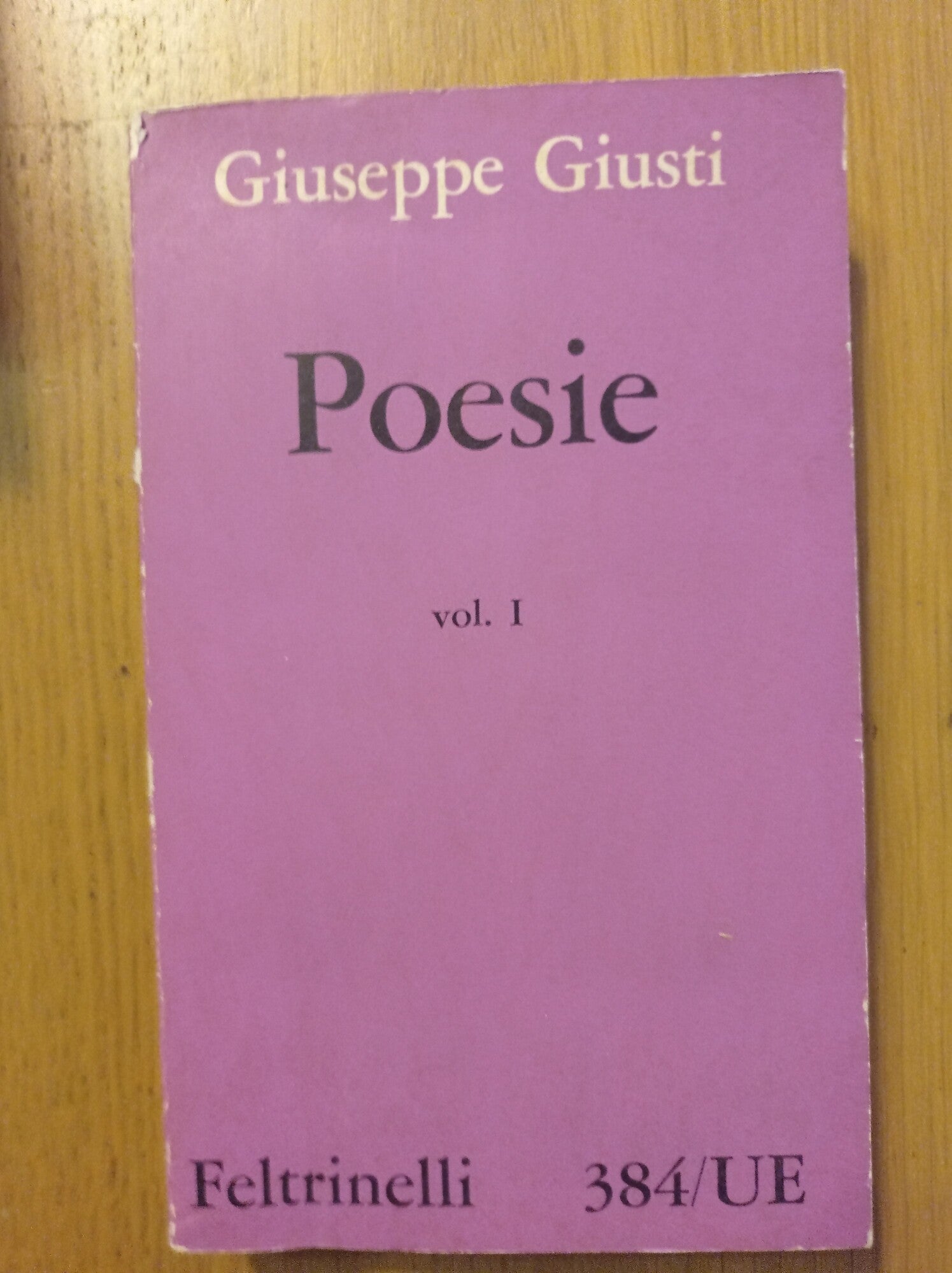 Poesie Vol. 1 - copertina