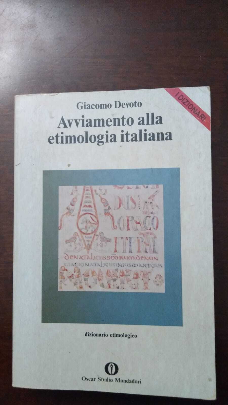 Avviamento alla etimologia italiana - copertina